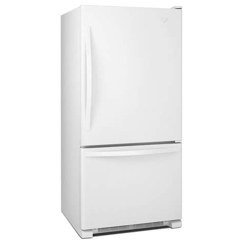 Whirlpool 187 Cu Ft Bottom Freezer Refrigerator With Ice Maker White Energy Star Wrb329dmbw