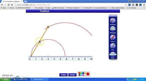 How To Construct 45 Degree Angle With Compass Youtube