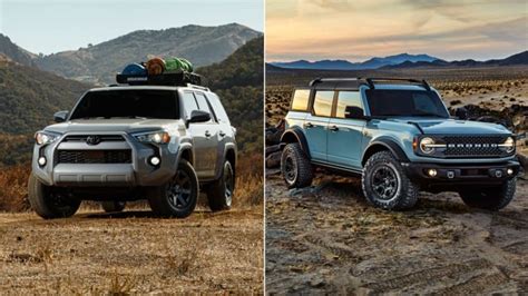 Ford Bronco Vs Toyota Runner Specs And Photos Comparison