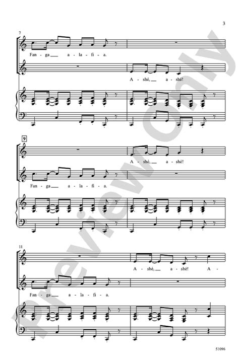 Fanga Alafia 2 Part Choral Octavo Andy Beck Digital Sheet Music