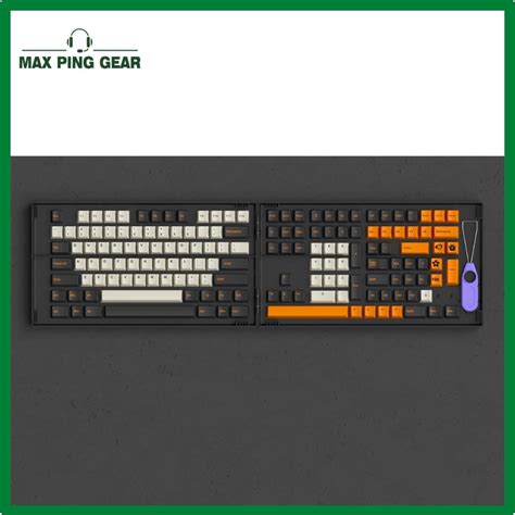 Nút Bàn Phím AKKO Keycap Set Carbon Retro PBT Double Shot Cherry