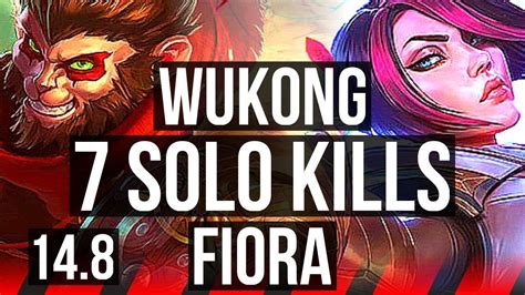 Wukong Vs Fiora Top Solo Kills Games Godlike Kr