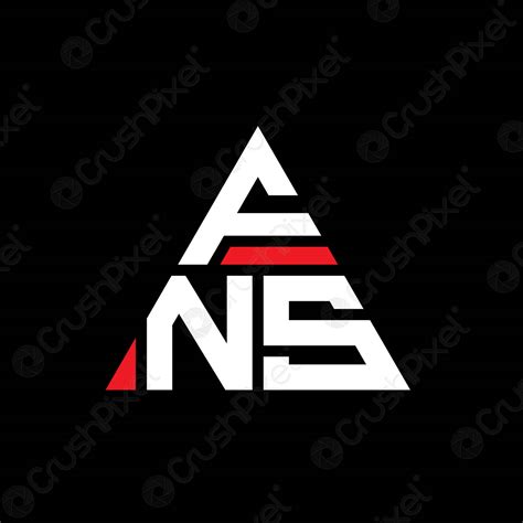 Fns Triangle Letter Logo Design With Triangle Shape Fns Triangle