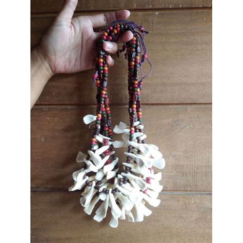 Jual KALUNG ETNIK TULANG ATAU KALUNG ETNIK GIGI HEWAN KALUNG BOHO