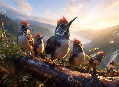 A Group Of Hummingbirds Stock Photo Image Of Tropical 290019070
