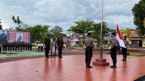 Memperingati Hut Ri Ke 77 Polres Melawi Gelar Upacara Kenaikan Bendera