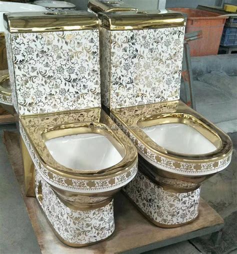 Kd 03gpb Hoogwaardig Glanzend Goud Keramisch Sanitair Toilet Goud Kleur