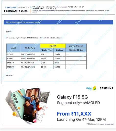 Samsung Galaxy F G And Galaxy M G Indian Pricing Leaked Ahead Of