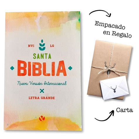 Biblia Nueva Versión Internacional NVI Letras Grandes Acuarela