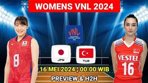 Jepang Vs Turki Womens Vnl Putri Jadwal Vnl Putri Hari Ini