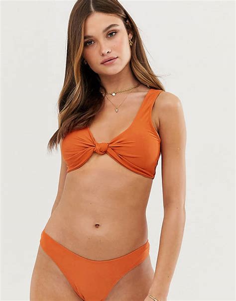 Unique21 Bikini Mit Geknoteter Vorderseite Asos