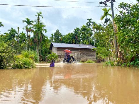 Sembilan Desa Di Aceh Jaya Terendam Banjir Luapan