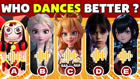 Guess Who S DANCING Who DANCES Better Wednesday Elsa Princess