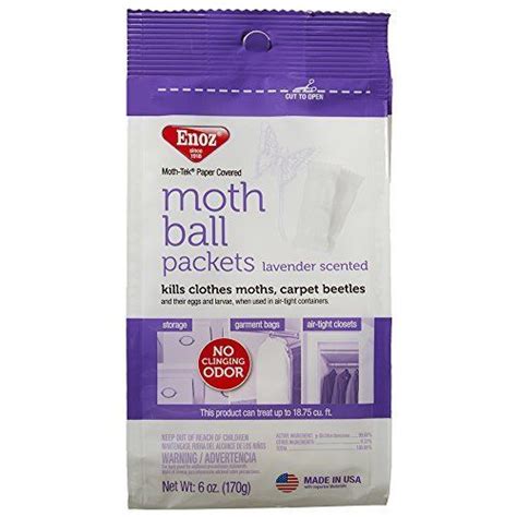 Enoz Moth Ball Packets Lavender Scented 3 Lavender Scent Pest