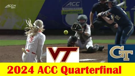 Georgia Tech Vs Virginia Tech Softball Game Highlights 2024 Acc