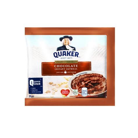 QUAKER CHOCOLATE INSTANT OATMEAL 33G Iloilo Supermart Online Aton