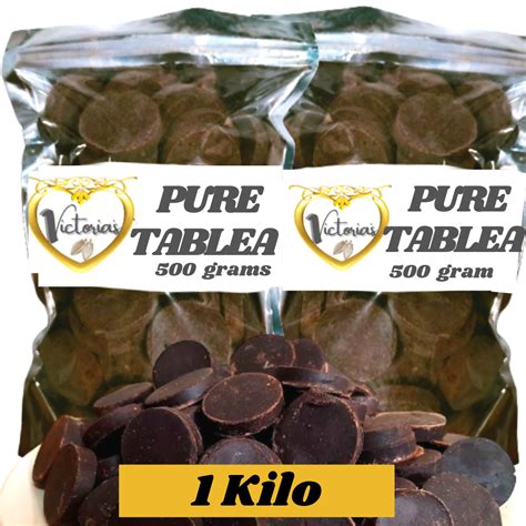 1kilo Pure Tablea 100 Cacao Organic Unsweetened Dark Tableya Great