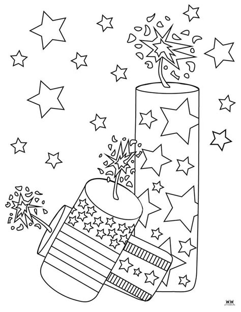 Printable Fireworks Coloring Page 2 Love Coloring Pages Coloring