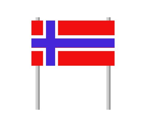 Bandeira Da Noruega Vetor Premium