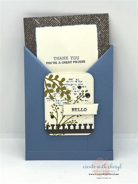 Gorgeously Made Pocket Fold Card Create With Cheryl Cheryl Hamilton