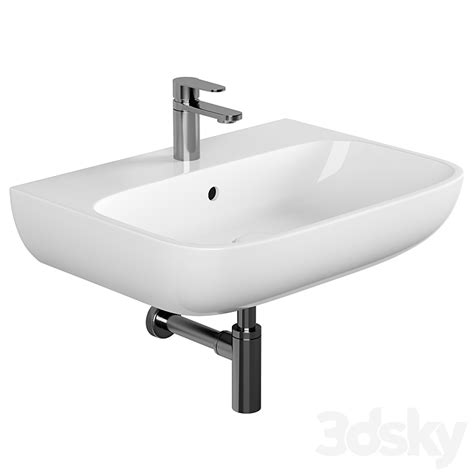 Sink VitrA Shift 7077B003-0973 60 cm - Wash basin - 3D model