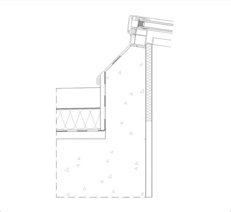 Joint Between Window Roof And Metal Flashing Dwg Cad Detail