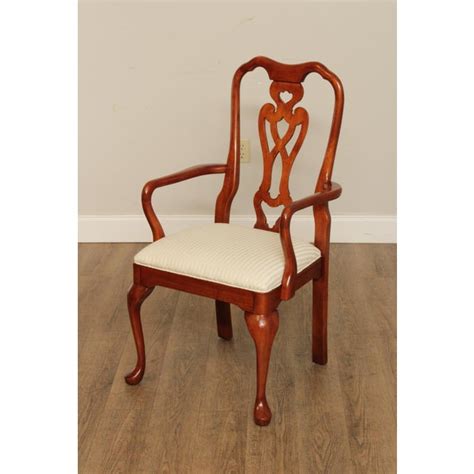 Pennsylvania House Queen Anne Style Cherry Dining Chairs Set Of 6 Chairish