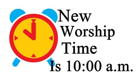 Opening Of Church For Public Worship And Change Of Time For Sunday Mass