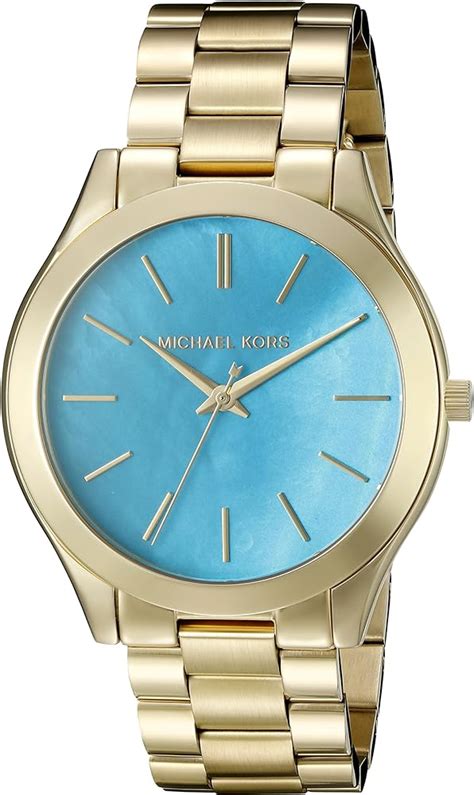 T Ng H P V Michael Kors Blue Dial Watch Cdgdbentre Edu Vn