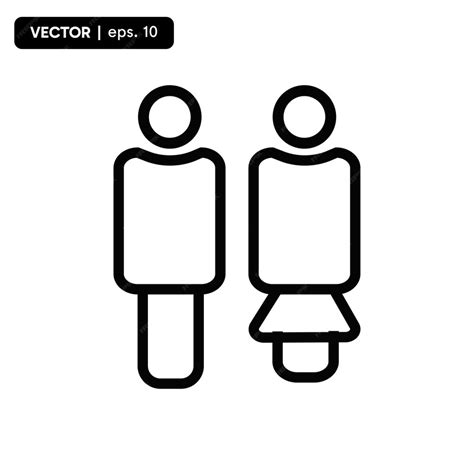 Premium Vector Man And Woman Icon Vector Male And Female Symbols