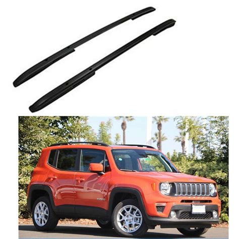 For 15 18 Jeep Renegade Roof Rack Side Rails Luggage Carrier Bar Black Oe Style Ebay