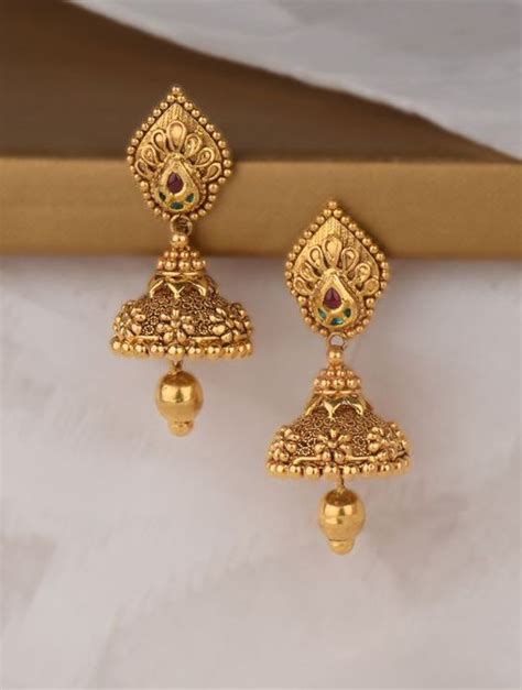 Daily Wear Gold Jhumkas Designs Top Sellers