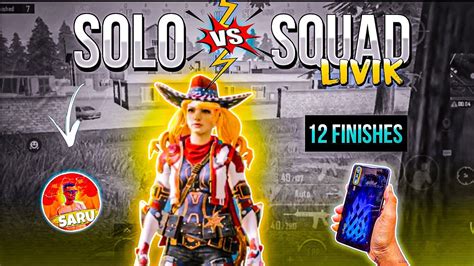 Solo Vs Squad Highest Kill In Livik 💥 Vivo S1 Bgmi Gameplay ⚡ 4