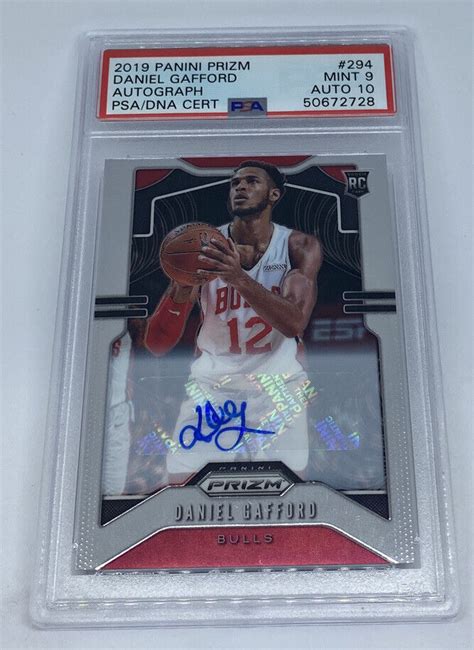 Daniel Gafford Panini Prizm Rookie Autograph Psa Mint Auto