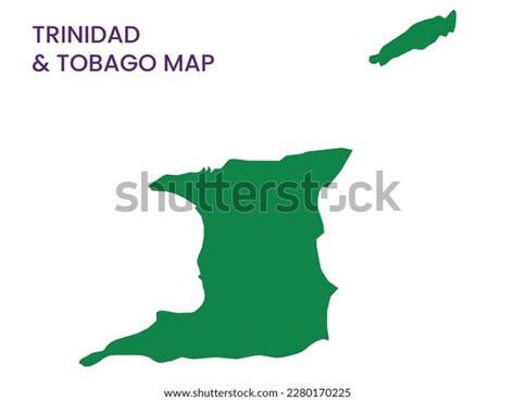 High Detailed Map Trinidad Tobago Outline Stock Vector Royalty Free 2280170225 Shutterstock