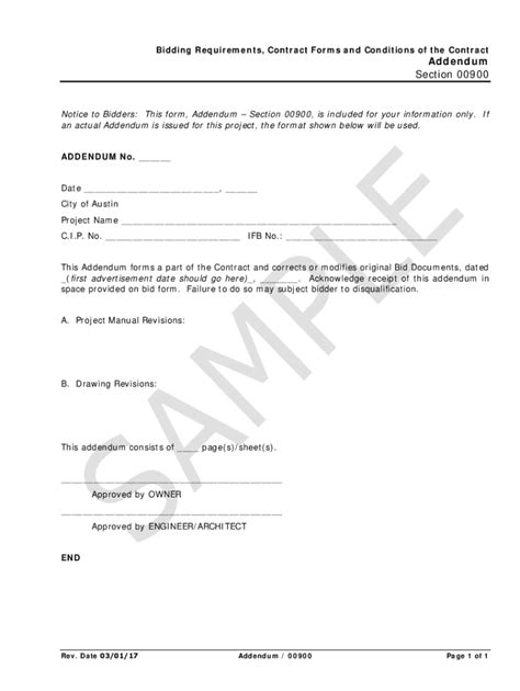 Fillable Online Preparation Of Addenda Instructions Pdf WI DOA Fax