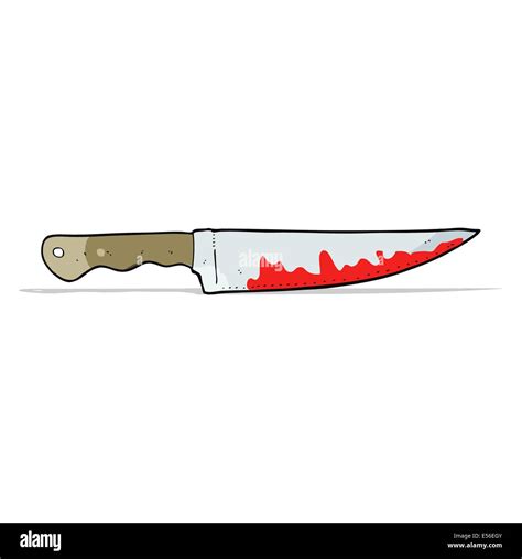 Cartoon Bloody Kitchen Knife Stock Vector Image Art Alamy