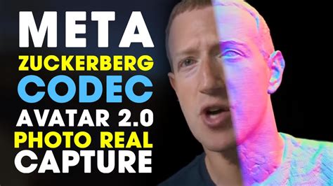 Meta Codec Avatar Of Mark Zuckerberg Photo Real Avatars For The