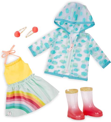 Glitter Girls Deluxe Puppenkleidung 36 Cm Puppen Regenschauer Outfit