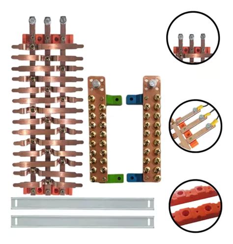 Kit Barramento Trif Sico A Polos Circuitos Frete Gr Tis