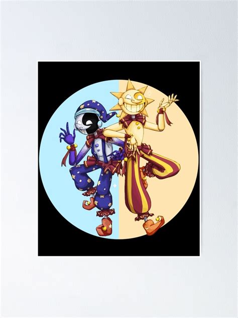 Fnaf Security Breach Sun And Moon Circle Design Poster For Sale By