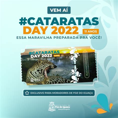 Cataratas Day moradores de Foz terão transporte gratuito e entrada