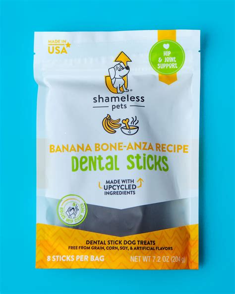 Shameless Pets Banana Boneanza Dental Sticks For Dogs Dog And Co