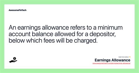 Earnings Allowance Awesomefintech Blog