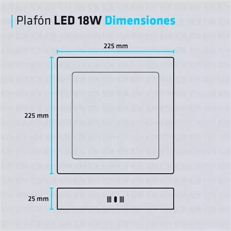 Plafon Led Cuadrado Aplicar W Panel Marco Negro Pack En Venta En