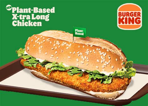 Burger King Adds Plant Based X Tra Long Chicken To Its All Meatless