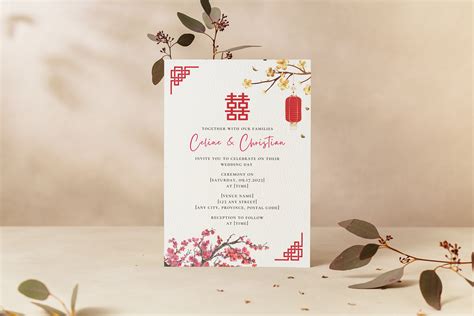 Chinese Wedding Invitation, Chinese English Wedding Invitation ...