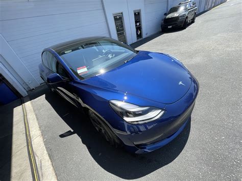 2021 Tesla Model 3 Blue Metallic — Detailership™