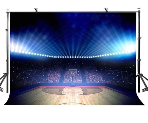 ABPHOTO Polyester 7x5ft Basketball Court Backdrop Exciting Basketball