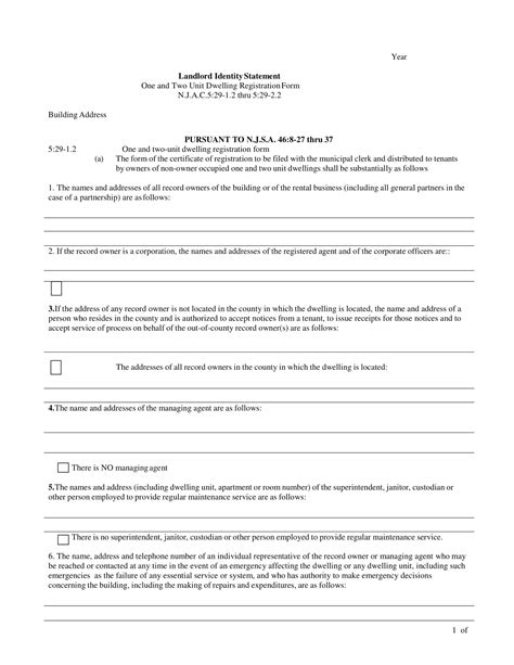 Free Printable Landlord Statement Templates Word PDF Excel Example